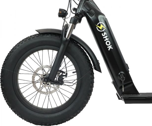 SHOK Fusion - Step Through Fat Tire eBike/Hybrid Scooter