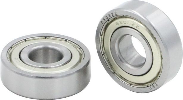 OVERSTOCK SPECIAL - Bearing - 6303ZZ (2 pc set) 47x17x14