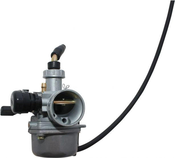 OVERSTOCK SPECIAL - Carburetor - 19mm, Manual Choke, Left Hand Choke, Side Overflow