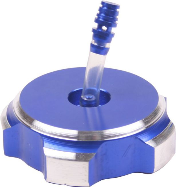 OVERSTOCK SPECIAL - Fuel Tank Cap - Blue, Aluminum