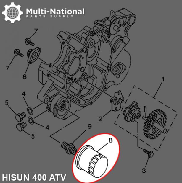 OVERSTOCK SPECIAL - Oil Filter - Hisun, 400-700cc, ATV/UTV