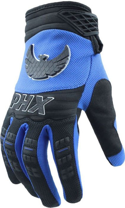 OVERSTOCK SPECIAL - PHX Helios Gloves - Surge, Blue, Adult, Small
