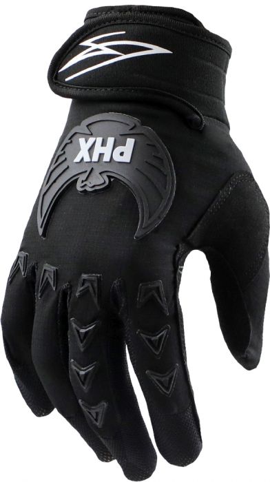 OVERSTOCK SPECIAL - PHX Mudclaw Gloves - Tempest, Black, Youth, Large