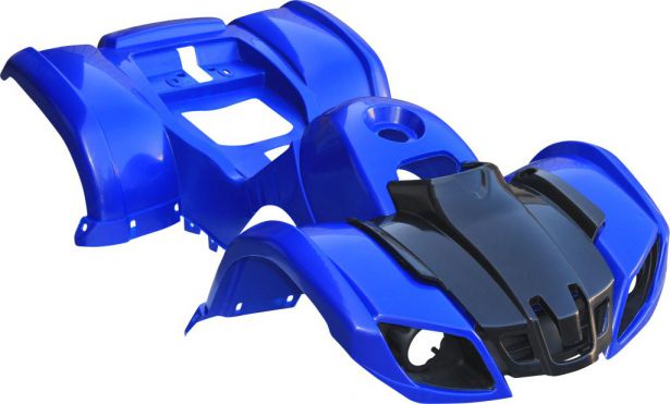 OVERSTOCK SPECIAL - Plastic Set - 50cc to 125cc ATV, Blue, Utility Style