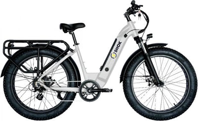 SHOK Excursion - Fat Tire Step Through Bicycle Style eBike