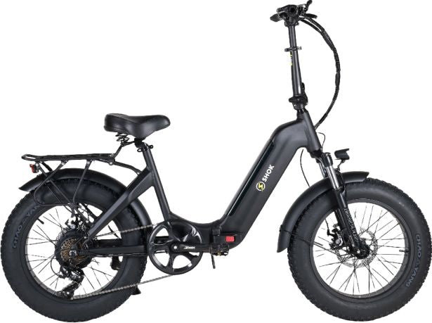 SHOK Quasar EBike Step Through Fat Tire Folding