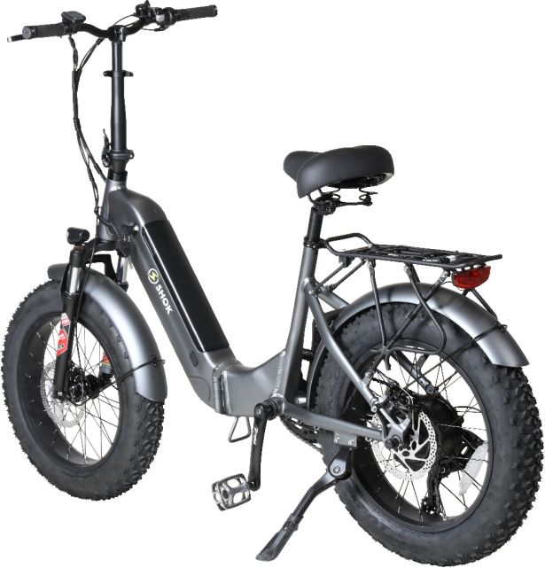 SHOK Quasar EBike Step Through Fat Tire Folding