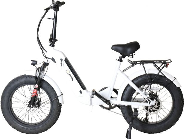 SHOK Quasar EBike Step Through Fat Tire Folding