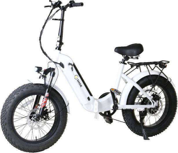 SHOK Quasar EBike Step Through Fat Tire Folding