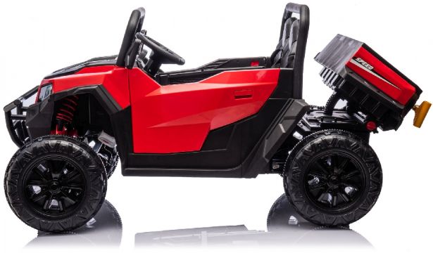 SHOK Ride On Tug Bug - TaskMaster FOUR, 2-Seat, 24V, Leather Seats, EVA Wheels, Remote