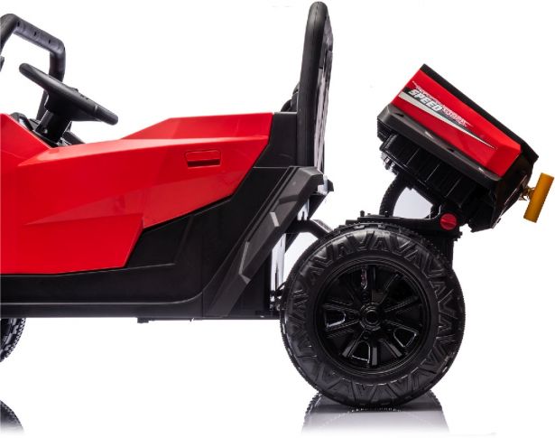 SHOK Ride On Tug Bug - TaskMaster FOUR, 2-Seat, 24V, Leather Seats, EVA Wheels, Remote