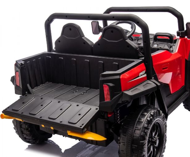 SHOK Ride On Tug Bug - TaskMaster FOUR, 2-Seat, 24V, Leather Seats, EVA Wheels, Remote