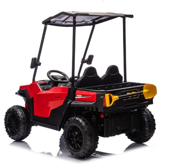 SHOK Ride On Tug Bug - TaskMaster FOUR, 2-Seat, 24V, Leather Seats, EVA Wheels, Remote