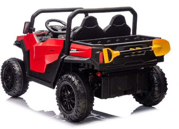 SHOK Ride On Tug Bug - TaskMaster FOUR, 2-Seat, 24V, Leather Seats, EVA Wheels, Remote