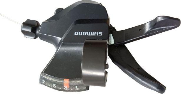 OVERSTOCK SPECIAL - Shifter - Rear Gear Shifter, Shimano SL-M315-7R, Right, 7-Speed, SHOK Motors Atomik, Excursion