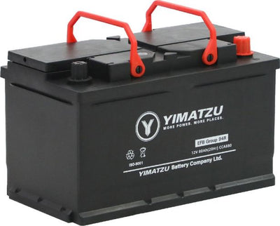Battery - Group 94R / H7 / LN4 Automotive, 12V 80Ah, 880CCA, SLA, MF, Yimatzu