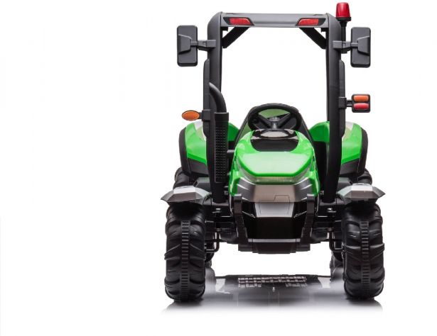 SHOK Ride On - Trundle Tug, 2-Seat, 24V, Leather Seats, EVA Wheels, Remote